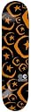Foundation All Over S&M Skateboard Deck - 7.5 in. x 31.0 in. - Black / Orange