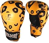 boxing gloves in leather with animal inprint