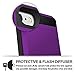Vofolen Sliding Cover for iPhone 6S Plus iPhone 6 Plus Case Wallet Card Holder Dual Layer Protective Hard Shell Tough Bumper Armor Scratch-Proof Hybrid Cover for iPhone 6 Plus 6S Plus - Purple