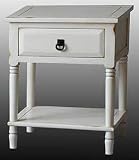 Farmhouse Style Night Stand - Vintage White (Vintage White) (25.5"H x 20.5"W x 15.5"D)