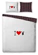 Playboy Merchandise - Duvet Bed Covers Set (I Love Bunny) (Size: 53" x 79" & 31" x 31")