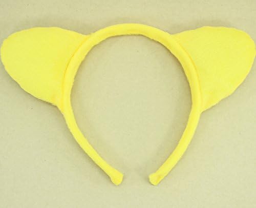 5pcs Cute Yellow Bear Christmas Party Costume Cartoon Wild Animal Ear Headband Cartoon Style