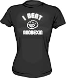 I Beat Anorexia SMILE Logo Women's tee Shirt in 6 Colors Small thru XXL