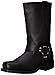 Ad Tec RIDETECS Mens 13in Harness Straps Heavy Duty Oiled Leather Motorcycle Boots, Black - Waterproof, Soft Toe, and Heel Motocross Boots For Men