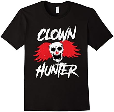 Men's Clown Hunter Shirt - Creepy Clown Halloween Shirt Small Black