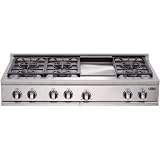 Review DCS  / DCS Gas Cooktop 48 Inch Propane Gas Cooktop W/ Griddle By Fisher Paykel - CP-486GD