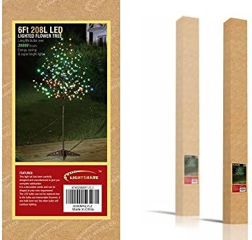 Lightshare 6FT 208LED Cherry Blossom Tree Light,Slow Color Changing Light