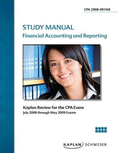 cpa exam review flashcards financial accounting and reporting 20082009 cpa exam study manual