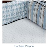 Boppy Organic Crib Bumper Slipcover, Elephant Parade by Boppy