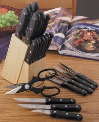 Diamond Cut Ultra 22 Pc. Knife Set w/ Block