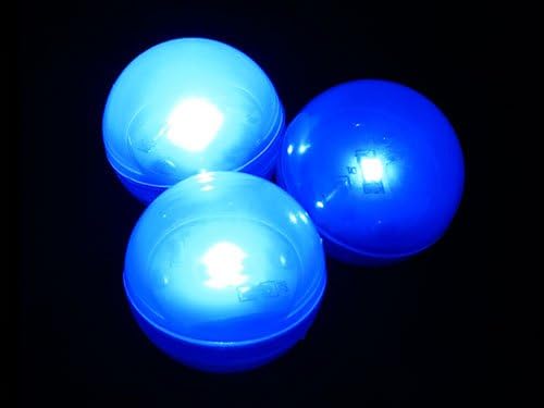 12 Piece Fairy Berry- Tiny Round LED Lights, Water Resistant Wedding, Christmas Party Supplies Home Table Decor Balloons Fairy (Blue)
