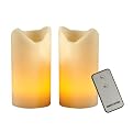 Flameless Pillar Candle Set w/Remote