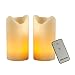 Flameless Ivory Pillar Candle Set w/Remote (6-inch)