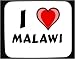 I Love Malawi Decorated Mouse Pad