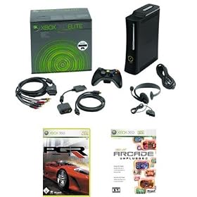 Xbox 360TM Elite High-Definition Gaming and Entertainment System with 6 games bundle