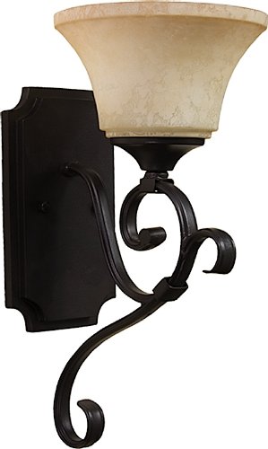 Artcraft Lighting AC2601OB Brittany Wall Sconce Light, Oil-Rubbed Bronze