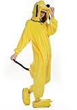 Animal Yellow Pluto Dog Pajamas Sleepsuit Cosplay Pyjamas Unisex (Size M)