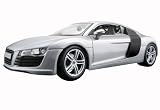 Audi R8 Metallic Light Blue Silver 118 Scale Diecast Car Model