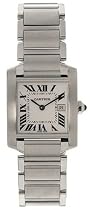 Cartier Tank Watch: Cartier Midsize Tank Francaise Stainless Steel Watch #W51011Q3
