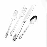 International Silver Royal Danish 4-Piece Flatware Place Setting, Place Size