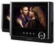 Odys Sync Tragbarer DVD-Player mit zusätzlichem 17,8 cm (7 Zoll) Bildschirm (SD-Kartenslot, USB) schwarz