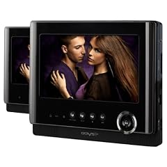 Odys Sync Tragbarer DVD-Player mit zus�tzlichem 17,8 cm (7 Zoll) Bildschirm (SD-Kartenslot, USB) schwarz