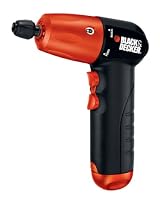 Black & Decker AD600 6-Volt Alkaline 1/4-Inch Hex Cordless Drill/Driver with Accessory Assortment