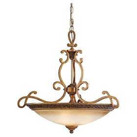 Sea Gull Lighting 65179-823 Three-Light Fusion Pendant, Golden Mist Glass, Golden Sienna by Sea Gull Lighting