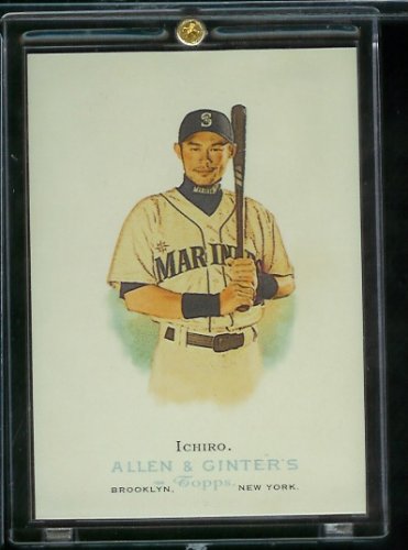2006 Topps Allen & Ginter #200 Ichiro Suzuki Seattle Mariners Baseball Card - Shipped In Protective Screwdown Case!!