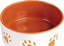 Keramiknapf mit Pfoten, orange, 0,3 l / &oslash; 12 cm