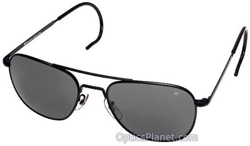 Buy AO Original Pilot 57 mm Sunglasses, Black FrameModels: Original Pilot, 57mm, Black, Wire Spatula, High Contrast Amber Polarized Model 30113