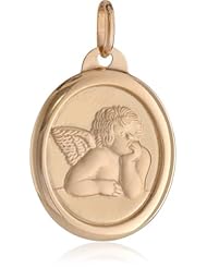 14K Yellow Gold Angel Medal