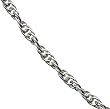Platinum Rope Chain, 18"
