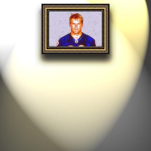 Completely Handpainted American Football Sport Painting, Custom Order FL3838, Oil on Canvas, with Option to Paint Jerry, Brett & Co. from Any Other Favorite Photograph or Picture, Unframed, Size 28'' x 42