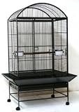 Brand New Parrot Bird Wrought Iron Cage Dome-Top 32x23x66-WI32ASR