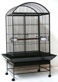 Xtreme-Cage Brand New Parrot Bird Wrought Iron Cage Dome-Top 32x23x66-WI32ASR