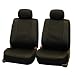 FH-PU007102 Deluxe Leatherette Bucket Seat Covers, Airbag...