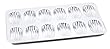 Paderno World Cuisine 12 Imprint 15.5 by 7.875 Inch Tin Madeleine Sheet