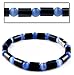 Magnetic Hematite Bracelet with Blue Cat's Eye - 7.5
