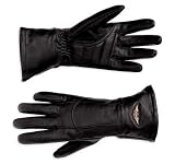 Harley-Davidson® Women's Classic Gauntlet Goatskin Leather Gloves. Tricot Lining. HD 98229-10VW