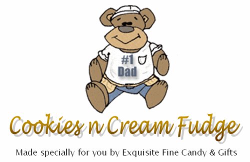#1 Dad Cookies n Cream Fudge Box by Exquisite Fine Candy & Gifts