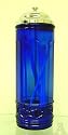 Blue Antique Style Kitchen Straw Holder Dispenser