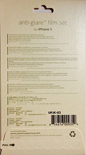 Power Support HD Anti-Glare Films for New iPhone 5S (2 Anti Glare Matte Front) Japanese Import