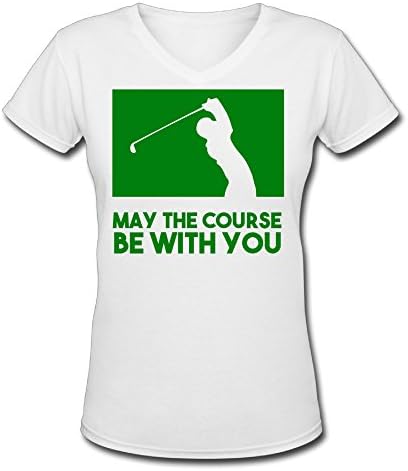 Pillowy MAY THE COURSE BE WITH YOU GOLF Tshirts For Woman
