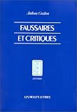 Revue Les Belles lettres  / Faussaires et critiques