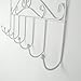 Marrywindix 7 Hook Metal Over the Door Rack Hanger for Hanging Clothes , Coat , Hat, Belt (7 Hooks White)