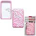 Apple iPod Touch II 2nd Generation Rubberized Snap On Protector Image Hard Case Rubber Feel Leather Paint Cover White & Pink Zebra 13
