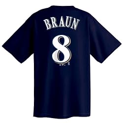 Ryan Braun Milwaukee Brewers Name and Number T-Shirt