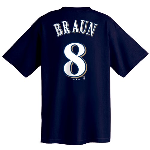 Ryan Braun Milwaukee Brewers Name and Number Tee