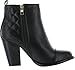 Bella Marie Gina-15 Women's Cap Toe Zip Up Quilt Snake Fashion Ankle Bootie